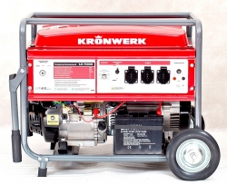 Генератор бензиновый  LK 7500E, 6,5 кВт, 220В, бак 25 л, электростартер// KRONWERK