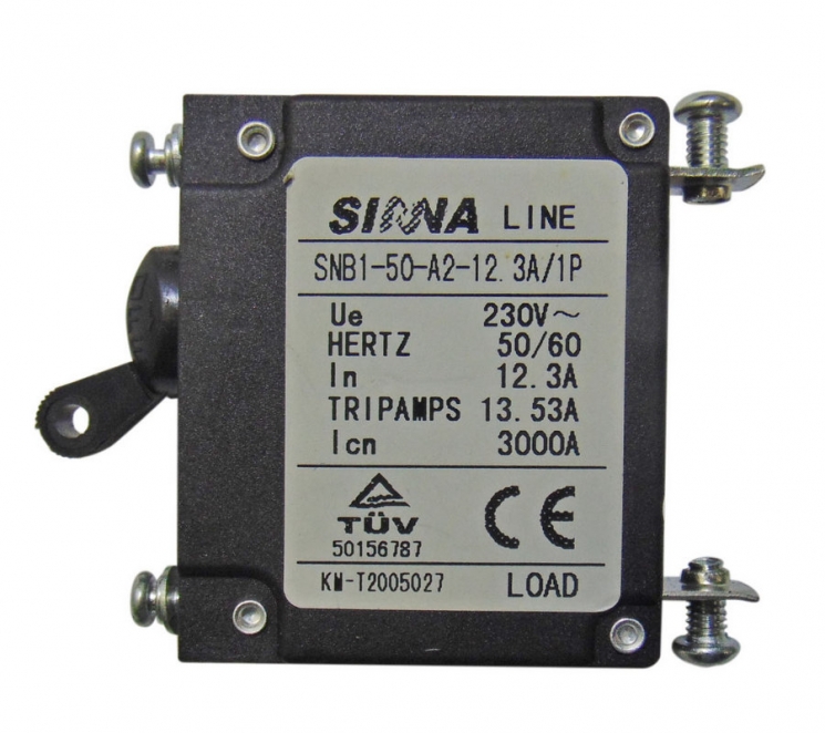 Выключатель SNB1-50-A2-12,3A/1P
