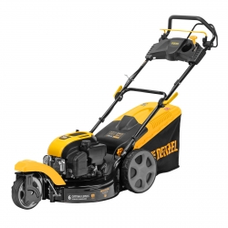 Бензиновая газонокосилка GLT-460SP-T, Trike 150 см3, 46 см, привод, панель, 60л Denzel 