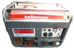 Бензиновая сварочная генераторная установка LK 210Е, 5,0 кВт, 220В, бак 25 л, электрост.// КRONWERK