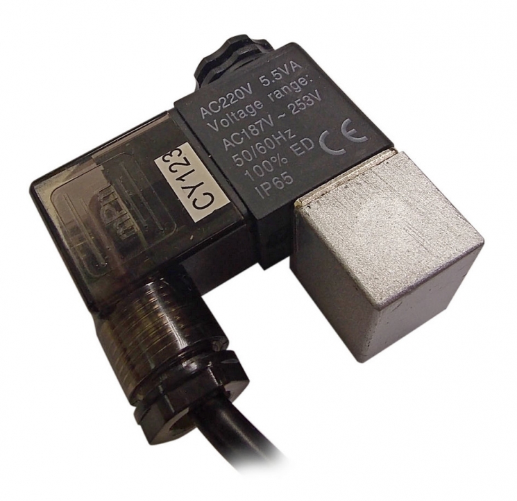 Клапан электромагнитный 220V 5.5 VA