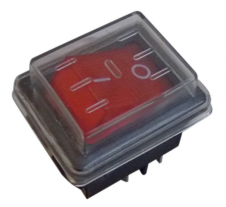 Выключатель DONG HAI RS-2  12A 250V с защитным колпачком