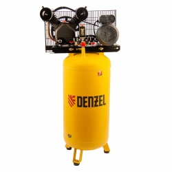 Компрессор воздушный ременный привод BCV2200/100V, 2,3 кВт, 100 литров, 440 л/мин// Denzel